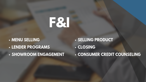 dealership training in f&i